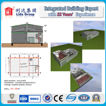 Estrutura de aço da fábrica / construção de aço pré-fabricada / construção da estrutura da armação de aço